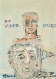 8. MÄRZ MIT WIMPEL, Leinwand 2021, 50 x 70 cm