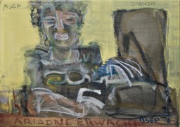 ARIADNE ERWACHT, Leinwand 2021, 50 x 70 cm