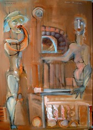 Malerei 2005, Spanplatte 50cm x 70cm