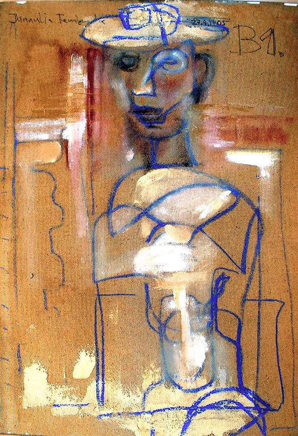 Malerei 2005, Spanplatte 50cm x 70cm