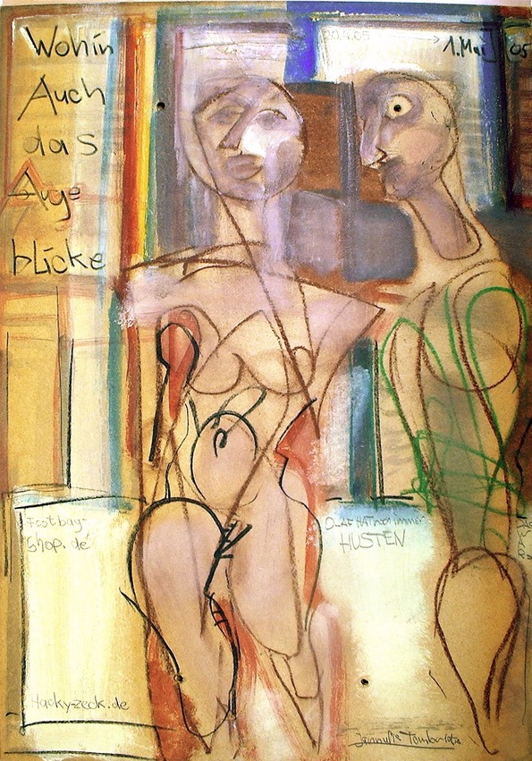 Malerei 2005, Spanplatte 50cm x 70cm