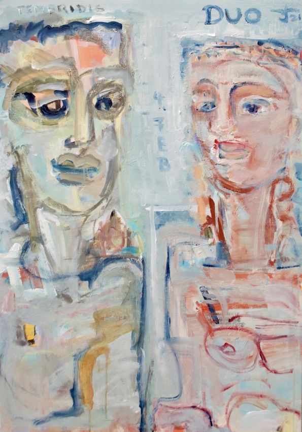 DUO, Leinwand 2021, 70 x 100 cm