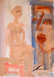 Jannulis Tembridis, 2006, Acryl auf Spannplatte, 30 x 42 cm