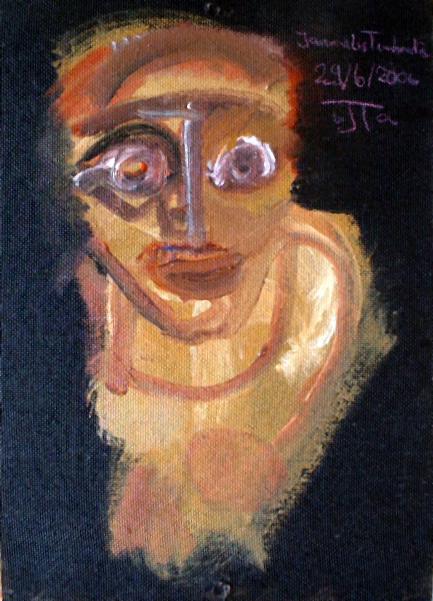 Jannulis Tembridis, 2006, Acryl auf Spannplatte, 30 x 42 cm