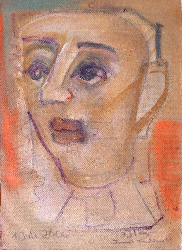 Jannulis Tembridis, 2006, Acryl auf Spannplatte, 30 x 42 cm