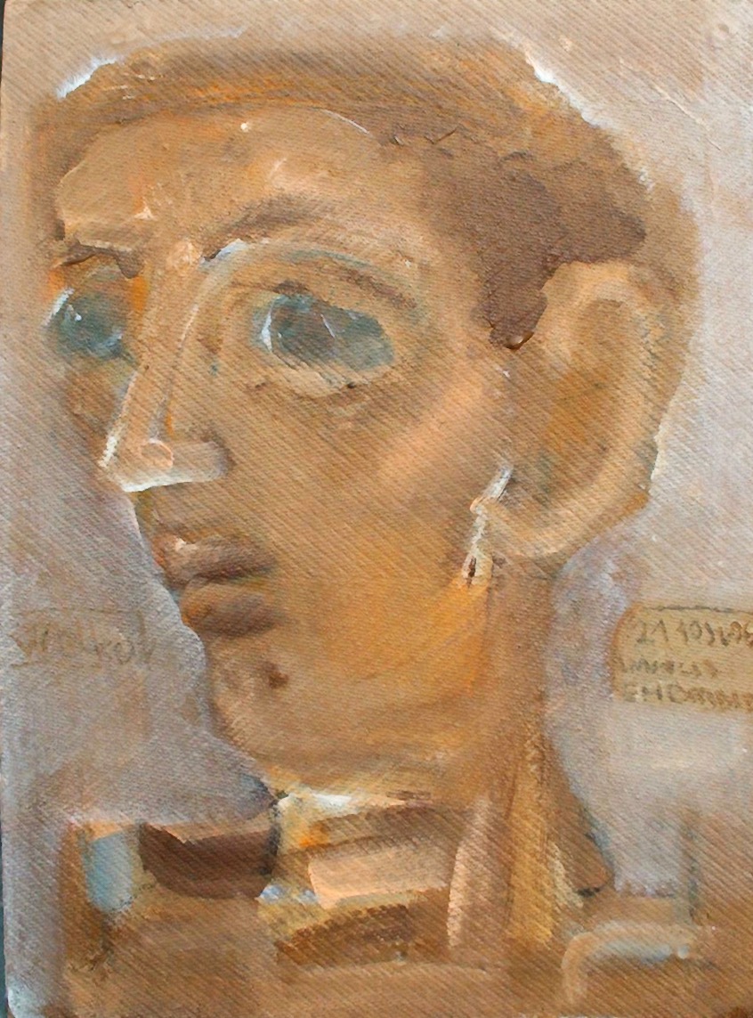 Jannulis Tembridis, 2006, Acryl auf Spannplatte, 30 x 42 cm