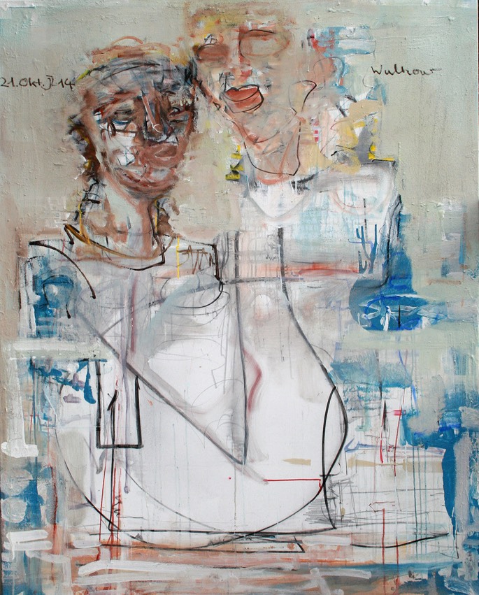 Jannulis Tembridis, 2014, Acryl auf Leinwand