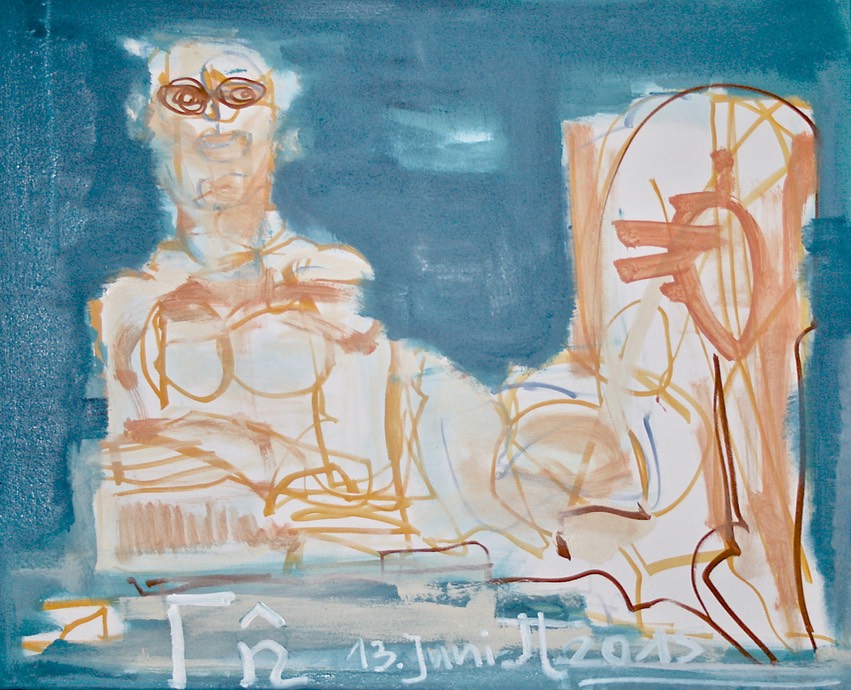 Jannulis Tembridis, Leinwand 2015, 80 x 100 cm