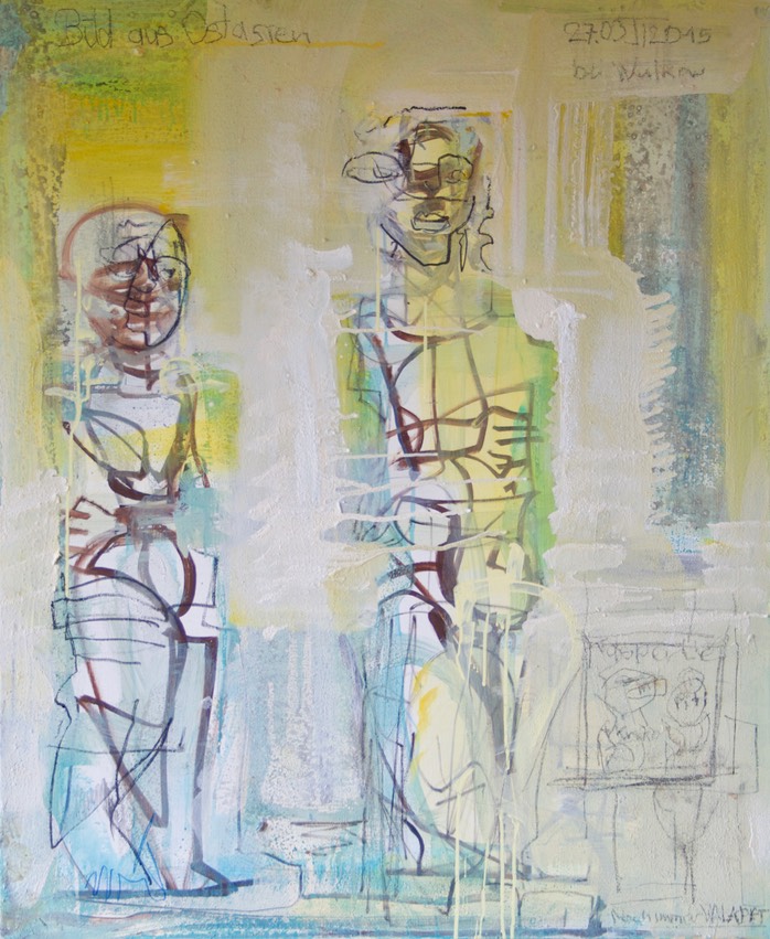 Jannulis Tembridis, Leinwand 2015, 80 x 100 cm