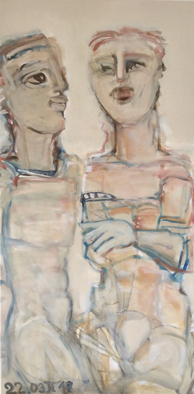 Jannulis Tembridis, Leinwand 2017, 50x100cm